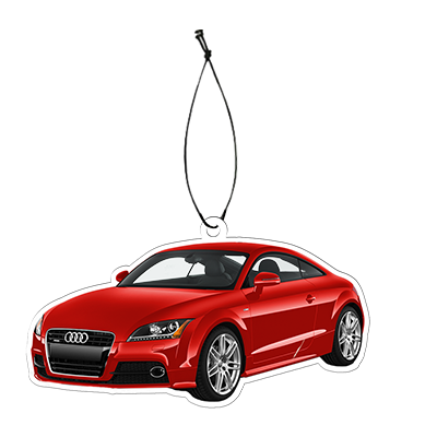 Red Audi personalised car air freshener